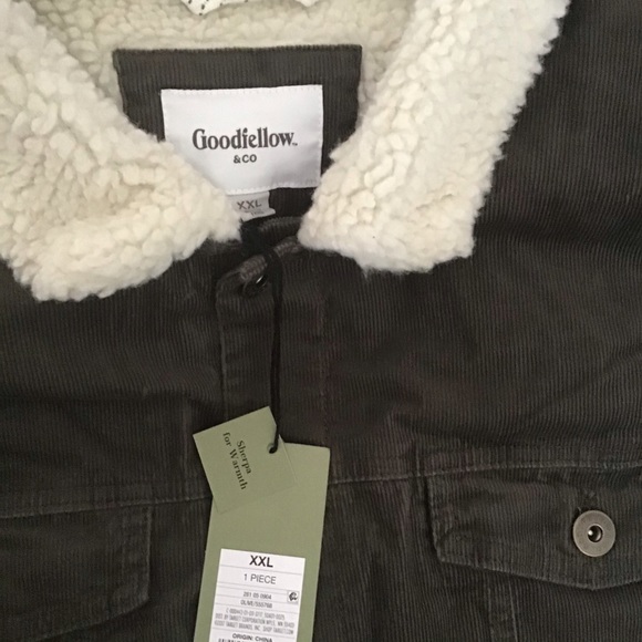 🍃SALE! BNWT GOODFELLOW & CO CORD TRUCKER JACKET - Picture 10 of 10